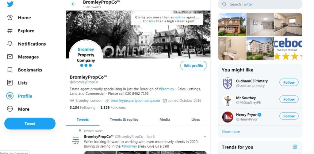 Bromley Property Company on Social Media